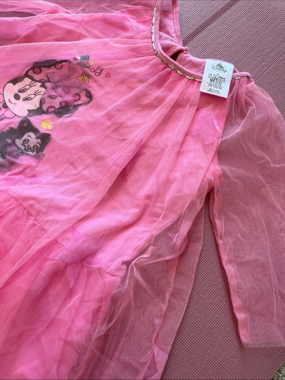 Disney Pink Minnie Mouse Tulle Dress for Kids
